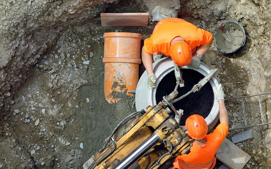 canalisation egout Fleury-Mérogis